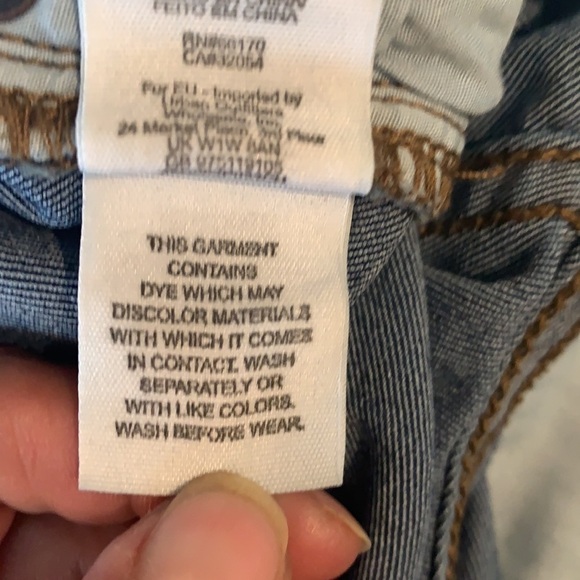 FREE People Dark Blue Wash Busted Knee Mid Rise Skinny Jeans Size W24 - Picture 14 of 16